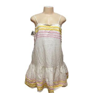 Lisa Fernandez Women's Dress XS White 100% Cotton